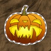 Jack-o'-lantern stickers