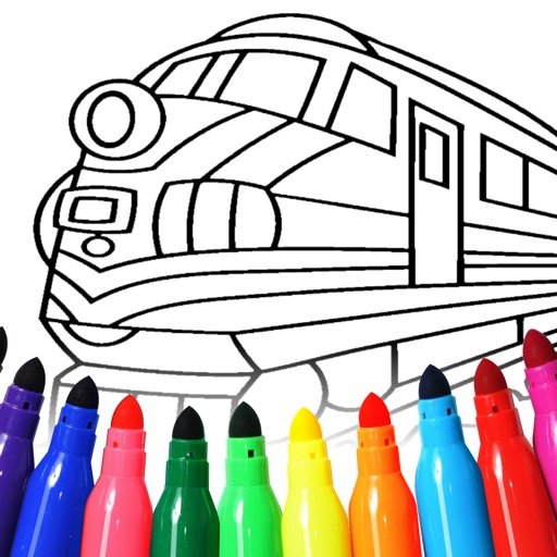 Поезда раскраски страниц