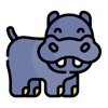 Hippo Stickers