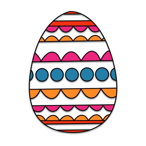 Easter Egg Coloring book pages