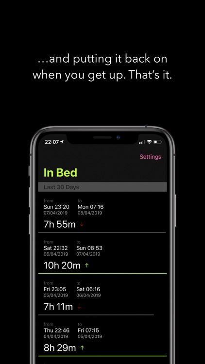Bed Time Tracker