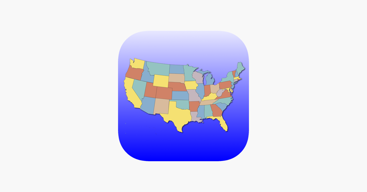 Geography United States Map Quiz App 