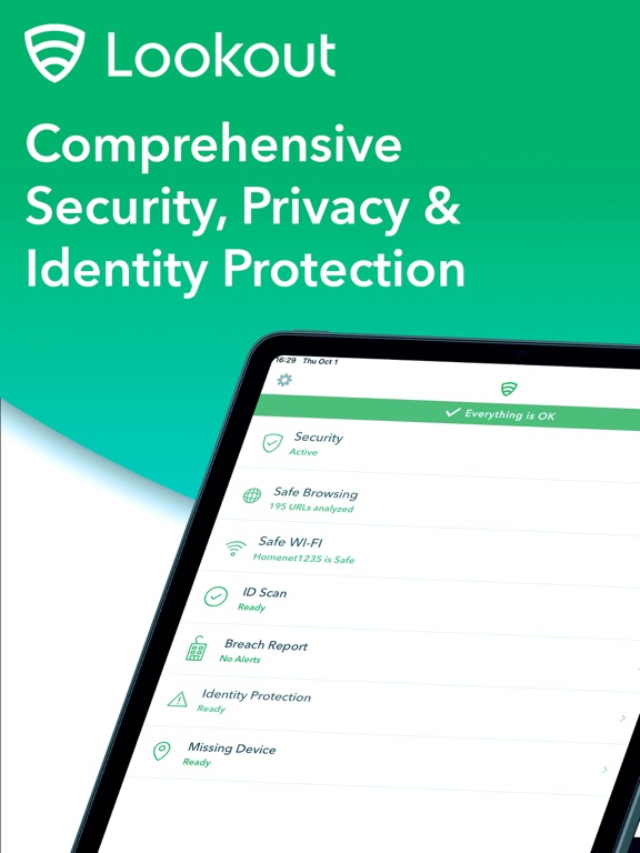 Lookout antivirus for ipad