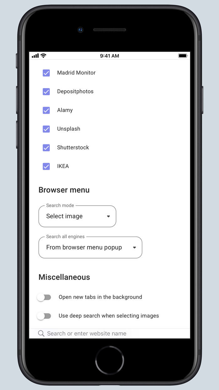 Search by Image for Safari