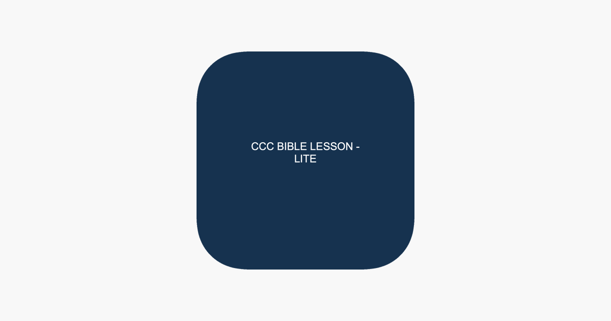 
      ‎CCC Bible Lesson lite on the App Store
    