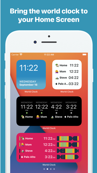 World Time Widget - the instant world clock timezone buddy Screenshot 1