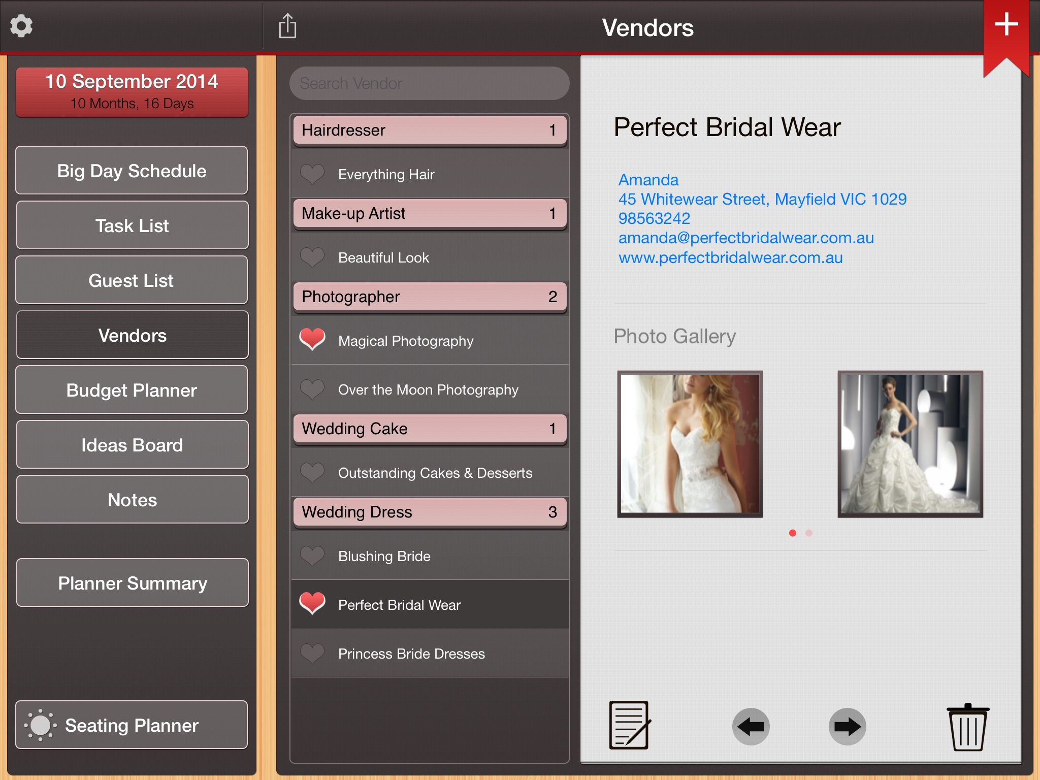 Wedding Planner Professional screenshot 2