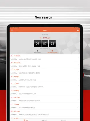 Captura de Pantalla 2 Fórmula Calendario 2022 iphone