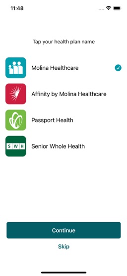 My Molina app screenshot