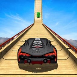 Crazy Car Stunt Sky Ramp Game