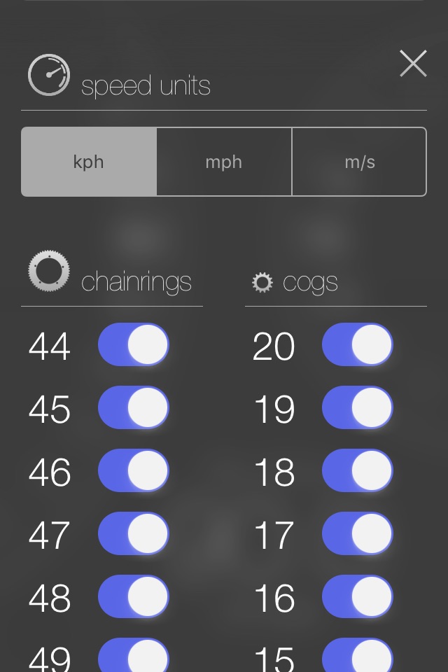 Track Gear Calculator screenshot 4