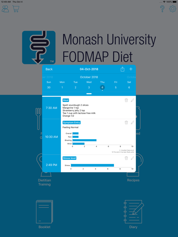 Monash University FODMAP diet screenshot 4