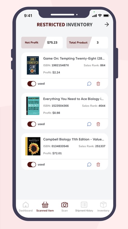 Restricted Inventory