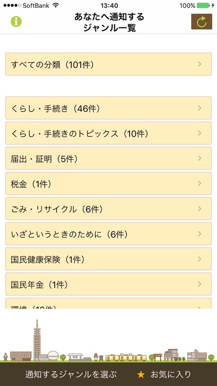 西東京市　更新通知アプリ　ＨＰ来～る便