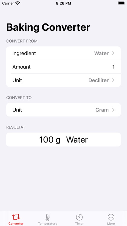 Bake: Baking Converter & Timer