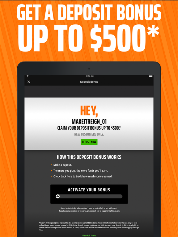 DraftKings Fantasy Sports screenshot 2