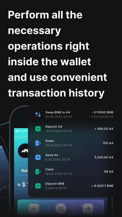 A4 Finance: crypto wallet