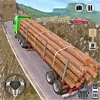 Log Transporter Truck Driving