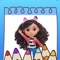 Icon Dolls Doodle Coloring stickers