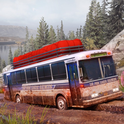 Offroad Mud Bus Simulator Game Icon