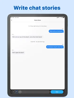 Captura de Pantalla 1 ChatTales: Texting Story Maker iphone