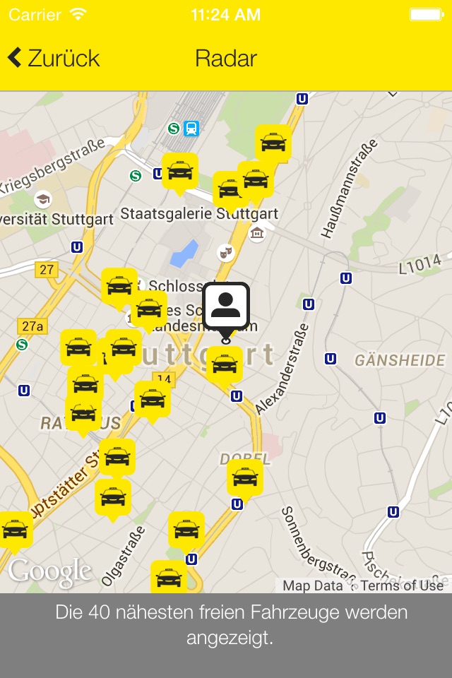 TAZ Stuttgart Taxi screenshot 4