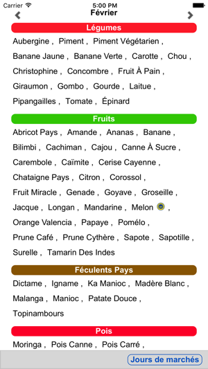 Produits de saison Guadeloupe(圖1)-速報App