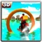 Start thrilling adventure on water surfer motorbike simulator for fast food to be delivered -- a new kind o’ pizza delivery boy with other food options around for customer waiting for water surfing ride