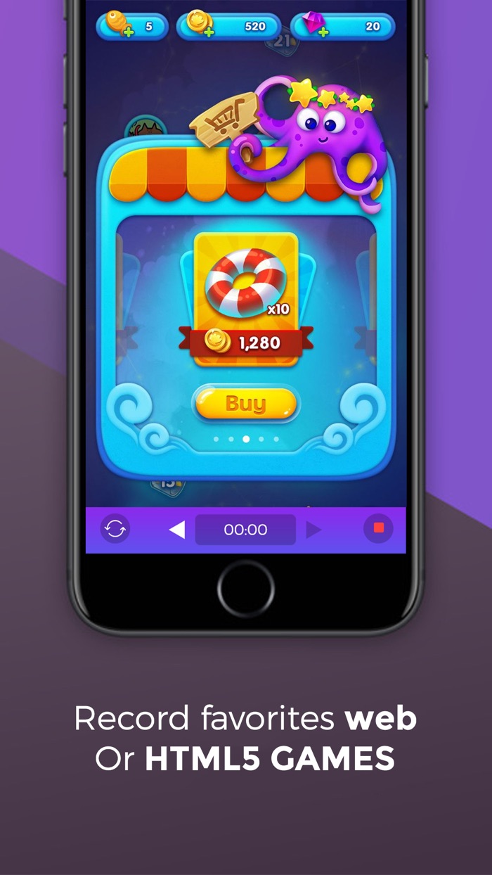 Web Recorder video recorder for web game  pages