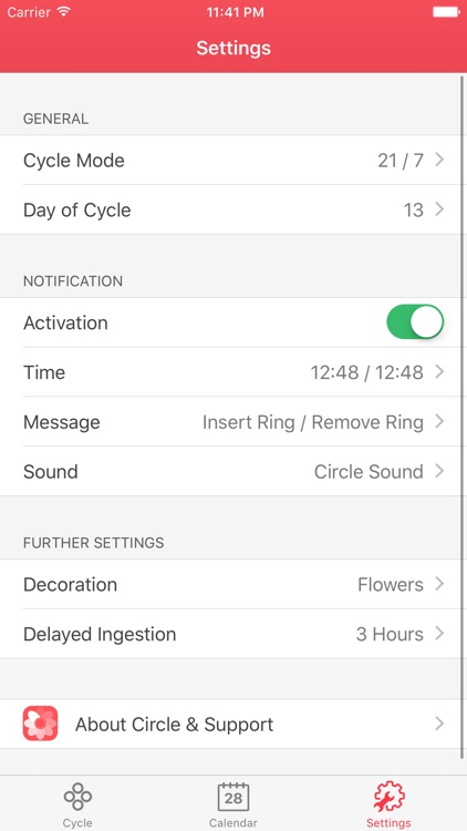 Circle - Contraceptive Ring Tracker & Diary screenshot-3