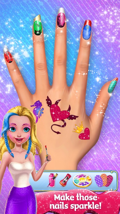 Glitter Makeup - Sparkle Salon Game for Girls Screenshot 3