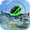 Futuristic Flying Drone Taxi Driving Simulation