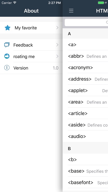 HTML5 Reference - Html development manual screenshot-3