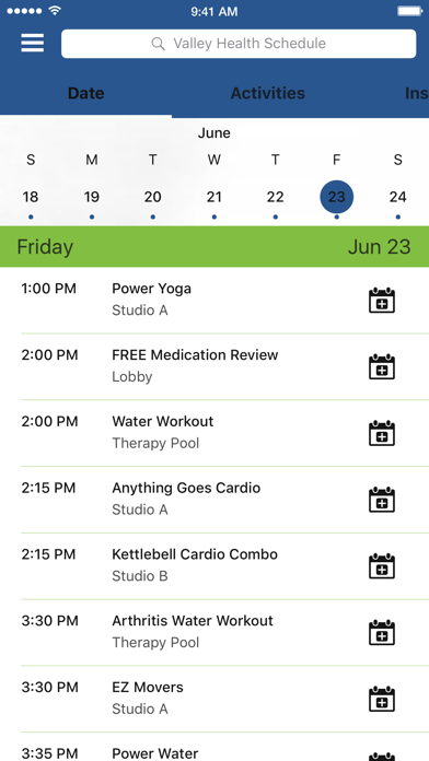 Valley Health Fitness Center screenshot 2