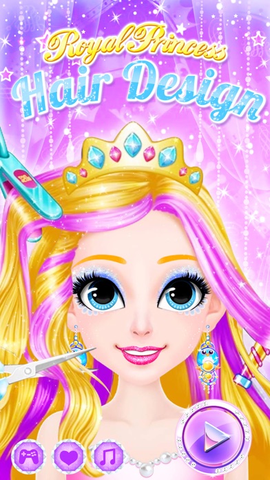 プリンセスヘアスタイル , 女の子のゲームをドレスアップのおすすめ画像3