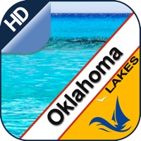 Oklahoma lake GPS offline nautical fishing charts