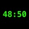A simple MM:SS or SS interval clock in the style of a digital swim pace clock
