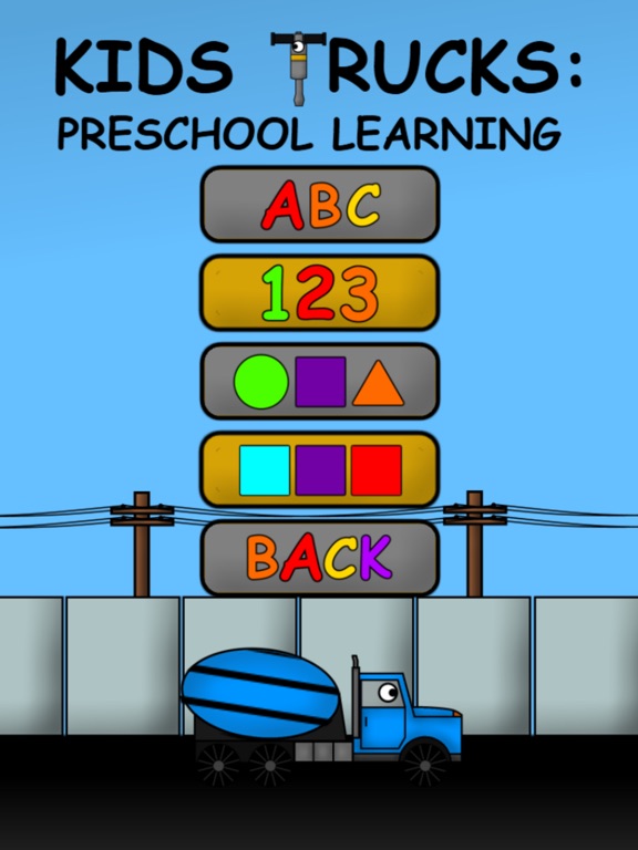Kids Trucks: Preschool Learning на iPad