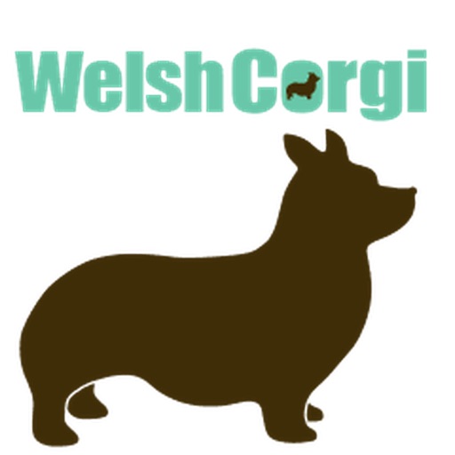 Welsh Corgi Dog Silhouette Sticker Pack icon