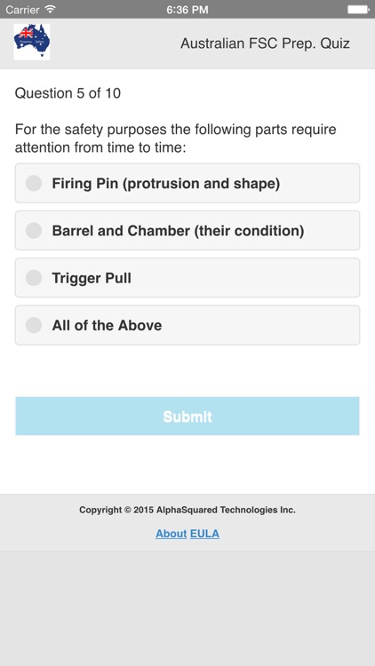 Australian Firearm Safety Quiz screenshot-4