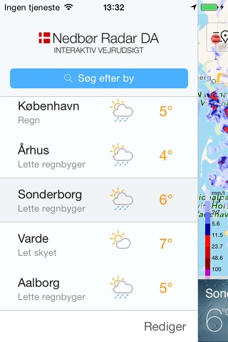 Nedbør Radar Danmark - Vejr screenshot 3