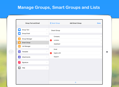 Скриншот из Group Text and Email Pro