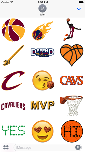 Cavaliers Basketball Stickers(圖2)-速報App