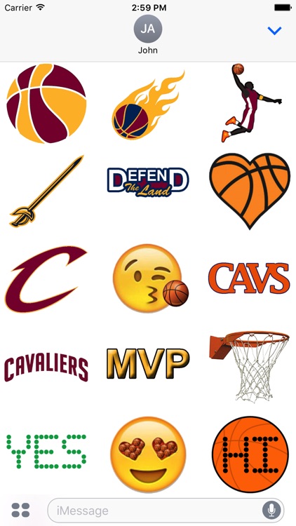 Cavaliers Basketball Stickers