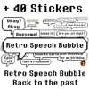 Retro Speech Bubble (Pixel Art)