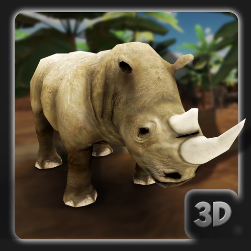3D愤怒的犀牛模拟器logo