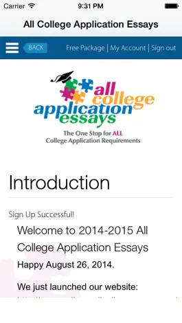 Game screenshot ALL COLLEGE APPLICATION ESSAYS apk