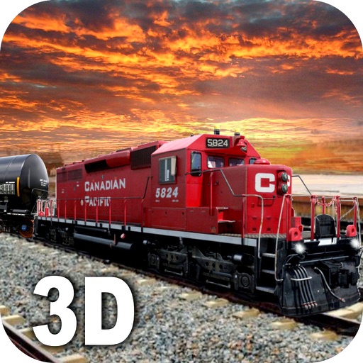 Drive Oil Transport Cargo Train 3D icon