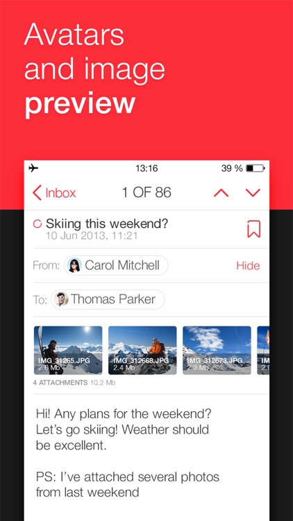 myMail – Email for Hotmail, Gmail and Yahoo Mail