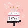 Animated Happy Birthday Card Classic Stickers